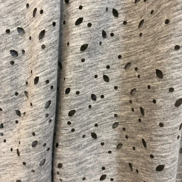 Anthropologie Deletta Gray Beaded Tank Top with Cut Outs - Picture 15 of 16